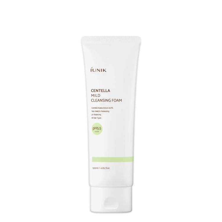 Mousse nettoyante douce à la Centella - iUNIK - 120ml